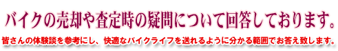 �o�C�N�̔��p�⍸�莞�̋^��E�s����S�z�ɂ��Ă������������܂��B